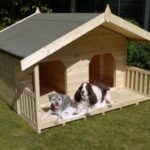 Luxury Double Dog Kennel Summerhouse for 2 Large Dogs, Unique Design, Manufactured in Swedish Redwood Timber T&G  Please Note Restricted Delivery Areas