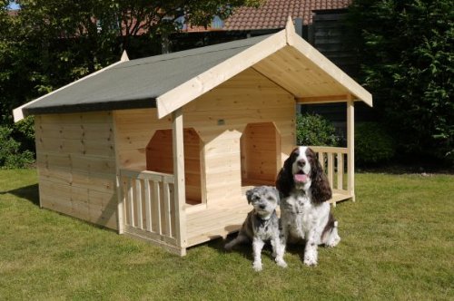 Luxury Double Dog Kennel Summerhouse for 2 Large Dogs