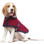 Comfort Zone Lapel Dog Coat Dog Rug - Port, Medium