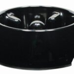 Dogit Go-Slow Anti-Gulp Dog Bowl, Medium, 600 ml, Black