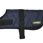 Go Walk Quilted Dog Coat, Small, Navy