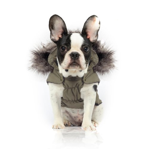 Milk & Pepper Luxury Winter Hoody Jacket Coat with detachable Hood and warm Lining Large Dogs Pugs (size 40 XL)
