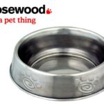 Rosewood Stainless Steel Bowl Anti Ant Dog Dish, 6-inch