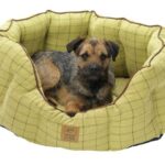 House of Paws Tweed Oval Dog Bed, 22-inch