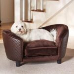 Deluxe Ultra Plush Snuggle Bed Dog Sofa - Brown (D34806/H)