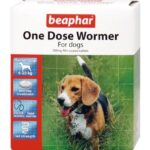 Beaphar One Dose Wormer for Medium Dogs 2 Tablets Worm Treatment for Dogs