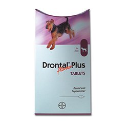 Drontal Plus for Dogs Flavoured Worming Tablet Packs (Pack Size: 8 Tablets)