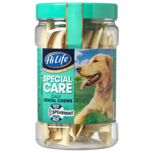 HiLife Special Care Daily Dental Dog Chews Spearmint '3 x Jars - Total 36 Chews'