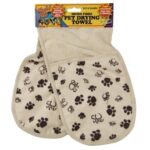 Small Medium Size Dog Puppy Pet Micro Fibre Drying Towel Gloves Super Absorbent