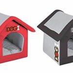 Luxury Padded Indoor Lightweight Dog House - 2 Colour and Sizes Available