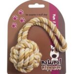 Natural Nippers Tuff Rope Ball Puppy Toy