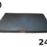 Ellie-Bo Black Waterproof Memory Foam Orthopaedic Dog Bed for Dog Cage/ Crate Small 24-inch