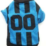 Blue and Black Dog Football T-Shirt - 4 Sizes
