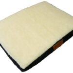 Ellie-Bo Memory Foam Orthopedic Dog Bed with Faux Suede and Sheepskin Topping for Dog Cage/ Crate Small 24-inch