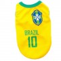 Animally Brazil Shirt for Dogs - Brazilian Football - Dog Pet - Clothes Shirt Apparel - 