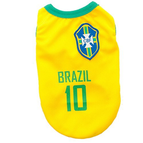 Animally Brazil Shirt for Dogs Brazilian Football Dog Pet Clothes