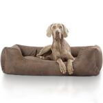 Knuffelwuff Tamino Leather-Design Velour Dog Bed