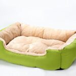 STAT HOME Soft Washable Dog Pet Warm Basket Bed Cushion with Fleece Lining